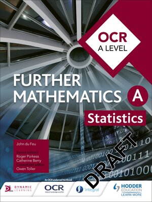 cover image of OCR a Level Further Mathematics Statistics
